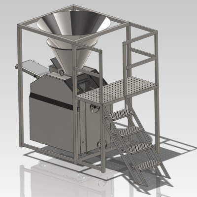 Предбункер для Тестоделитель вакуумно-поршневой автоматический Porlanmaz PMVD 2000 - внешний вид оборудования